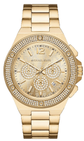  Shop Authentic Michael Kors Lennox Chronograph Gold Dial Gold Steel Strap Watch For Men - MK8989 - Luxxuri