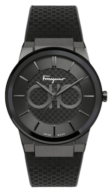  Shop Authentic Salvatore Ferragamo Sapphire Black Dial Black Rubber Strap Watch for Men - SFHP00320 - Luxxuri