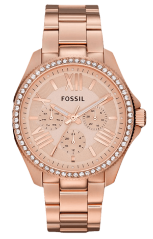 Shop Authentic Fossil Cecile Rose Gold Dial Rose Gold Steel Strap Watch for Women - AM4483 - Luxxuri