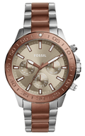  Shop Authentic Fossil Bannon Multifunction Brown Dial Two Tone Steel Strap Watch for Men - BQ2502 - Luxxuri