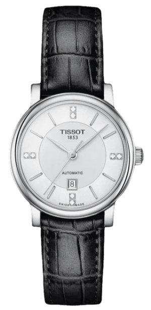  Shop Authentic Tissot Carson Premium Lady Born to Be Brace Special Edition Silver Dial Black Leather Strap Watch for Women - T122.207.16.036.00 - Luxxuri