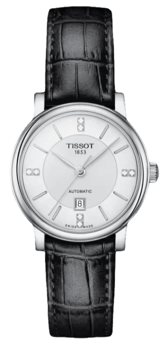  Shop Authentic Tissot Carson Premium Lady Born to Be Brace Special Edition Silver Dial Black Leather Strap Watch for Women - T122.207.16.036.00 - Luxxuri