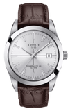  Shop Authentic Tissot Gentleman Powermatic 80 Silicium Silver Dial Brown Leather Strap Watch For Men - T127.407.16.031.01 - Luxxuri