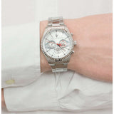  Shop Authentic Maserati Competizione Chronograph White Dial Silver Steel Strap Watch For Men - R8853100017 - Luxxuri