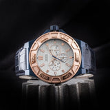  Shop Authentic Guess Force Multi Function White Dial Blue Leather Strap Watch For Men - W0674G7 - Luxxuri