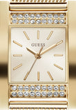  Shop Authentic Guess Nouveau Diamonds Gold Dial Gold Mesh Bracelet Watch for Women - W0127L2 - Luxxuri
