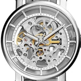  Shop Authentic Fossil Boyfriend Automatic Skeleton Silver Dial Silver Steel Strap Watch for Women - ME3067 - Luxxuri