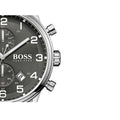  Shop Authentic Hugo Boss Aeroliner Black Dial Silver Steel Strap Watch for Men - 1513181 - Luxxuri