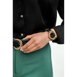  Shop Authentic Michael Kors Mini Lennox Quartz Black Dial Black Silicone Strap Watch For Women - MK7281 - Luxxuri