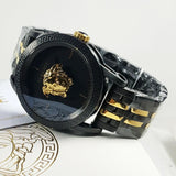  Shop Authentic Versace Palazzo Empire Black Dial Two Tone Steel Strap Watch for Men - VERD01119 - Luxxuri