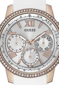  Shop Authentic Guess Sport White Dial White Rubber Strap Watch For Women - W0616L1 - Luxxuri