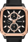  Shop Authentic Fossil Multifunction Black Dial Black Leather Strap Watch for Men - BQ2654 - Luxxuri