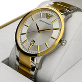  Shop Authentic Emporio Armani Renato Silver Dial Two Tone Steel Strap Watch For Men - AR2449 - Luxxuri