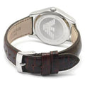  Shop Authentic Emporio Armani Classic Quartz Beige Dial Brown Leather Strap Watch For Men - AR0646 - Luxxuri