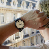  Shop Authentic Emporio Armani Luigi White Dial Black Mesh Bracelet Watch For Men - AR11046 - Luxxuri