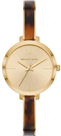  Shop Authentic Michael Kors Jaryn Quartz Gold Dial Two Tone Steel Strap Watch for Women - MK4341 - Luxxuri
