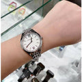Michael Kors Mindy White Dial Silver Steel Strap Watch For Women - MK7075
