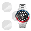 Fossil FB-03 Chronograph Black Dial Silver Steel Strap Watch for Men - FS5767