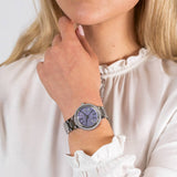  Shop Authentic Michael Kors Taryn Mother of Pearl Purple Dial Silver Steel Strap Watch For Women - MK6562 - Luxxuri
