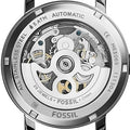  Shop Authentic Fossil Boyfriend Automatic Skeleton Silver Dial White Leather Strap Watch for Women - ME3069 - Luxxuri