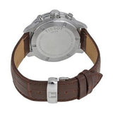  Shop Authentic Tissot PRC 200 Chronograph Silver Dial Brown Leather Strap Watch For Men - T055.417.16.037.00 - Luxxuri