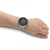  Shop Authentic Michael Kors Brecken Chronograph Black Dial Silver Steel Strap Watch For Men - MK8847 - Luxxuri