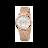  Shop Authentic Calvin Klein Minimal White Dial Rose Gold Mesh Bracelet Watch for Women - K3M22626 - Luxxuri
