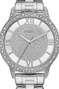  Shop Authentic Guess Ethereal Diamonds Silver Dial Silver Steel Strap Watch for Women - W1013L1 - Luxxuri