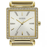  Shop Authentic Guess Vanity Diamonds Silver Dial Gold Steel Strap Watch for Women - W1030L2 - Luxxuri
