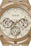 Shop Authentic Guess Analog Multifunction White Dial Brown Leather Strap Watch for Men - GW0262G3 - Luxxuri