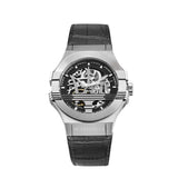 Shop Authentic Maserati Potenza Automatic Black Dial Black Leather Strap Watch For Men - R8821108001 - Luxxuri