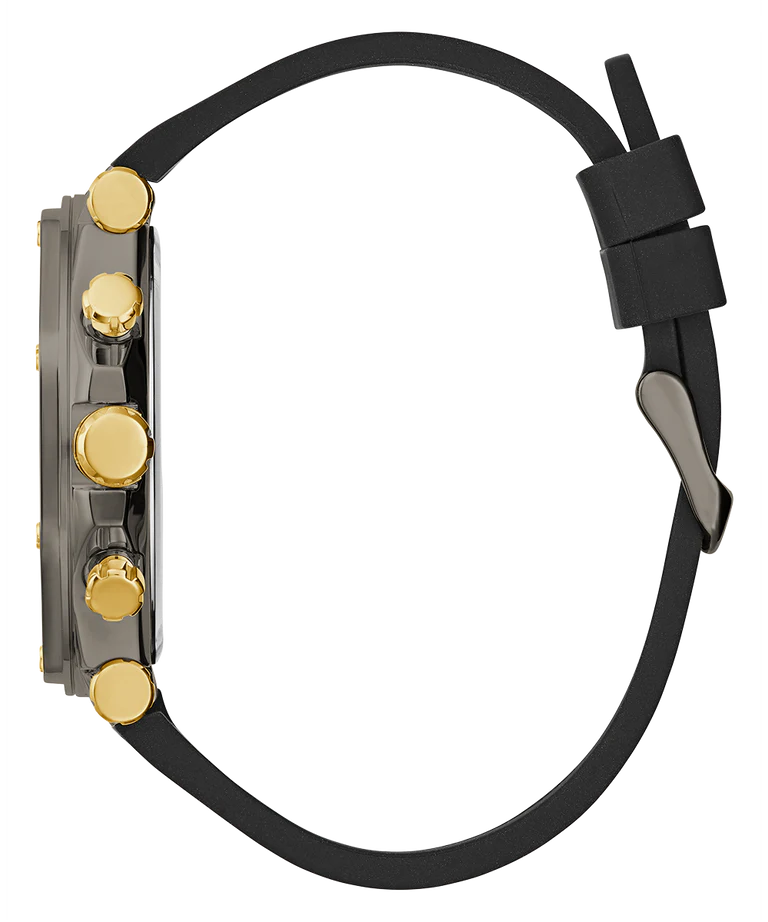  Shop Authentic Guess Edge Chronograph Black Dial Black Leather Strap Watch For Men - GW0492G1 - Luxxuri