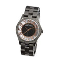 Marc Jacobs Henry Skeleton Black Dial Black Steel Strap Watch for Women - MBM3254