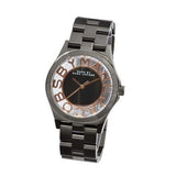  Shop Authentic Marc Jacobs Henry Skeleton Black Dial Black Steel Strap Watch for Women - MBM3254 - Luxxuri