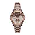  Shop Authentic Michael Kors Lauryn Rose Gold Dial Brown Steel Strap Watch for Women - MK3757 - Luxxuri