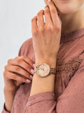  Shop Authentic Fossil Jacqueline Rose Gold Dial Rose Gold Steel Strap Watch for Women - ES3546 - Luxxuri