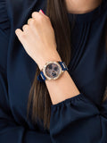  Shop Authentic Guess Frontier DIamonds Gold Dial Blue Rubber Strap Watch For Women - W1160L3 - Luxxuri