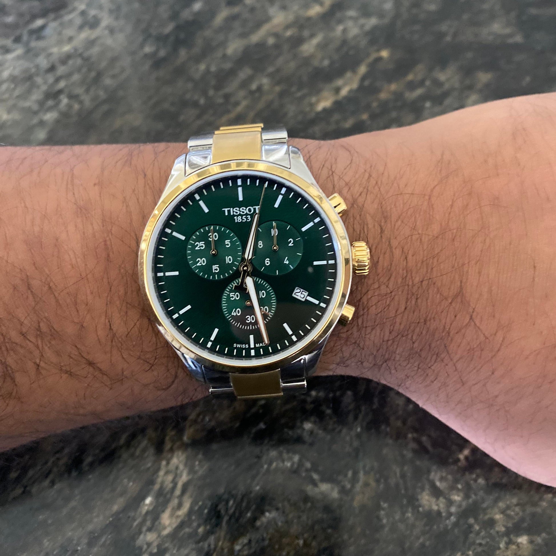  Shop Authentic Tissot T Sport Chrono XL Classic Green Dial Two Tone Steel Strap Watch for Men - T116.617.22.091.00 - Luxxuri