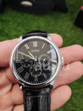  Shop Authentic Guess Wafer Analog Black Dial Black Leather Strap Watch For Men - W70016G1 - Luxxuri