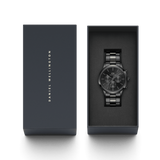  Shop Authentic Daniel Wellington Iconic Chronograph Black Dial Black Steel Strap Watch For Men - DW00100642 - Luxxuri