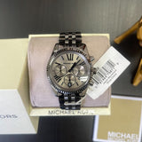 Shop Authentic Michael Kors Lexington Chronograph Black Dial Black Steel Strap Watch For Women - MK5709 - Luxxuri