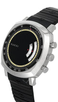  Shop Authentic Gucci Grip Chronograph Black Dial Black Rubber Strap Watch For Men - YA157301 - Luxxuri