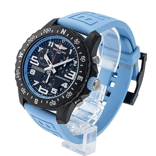  Shop Authentic Breitling Endurance Pro Black Dial Light Blue Rubber Strap Watch for Men - X82310281B1S1 - Luxxuri