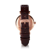  Shop Authentic Emporio Armani Gianni T-Bar Silver Dial Brown Leather Strap Watch For Women - AR11269 - Luxxuri