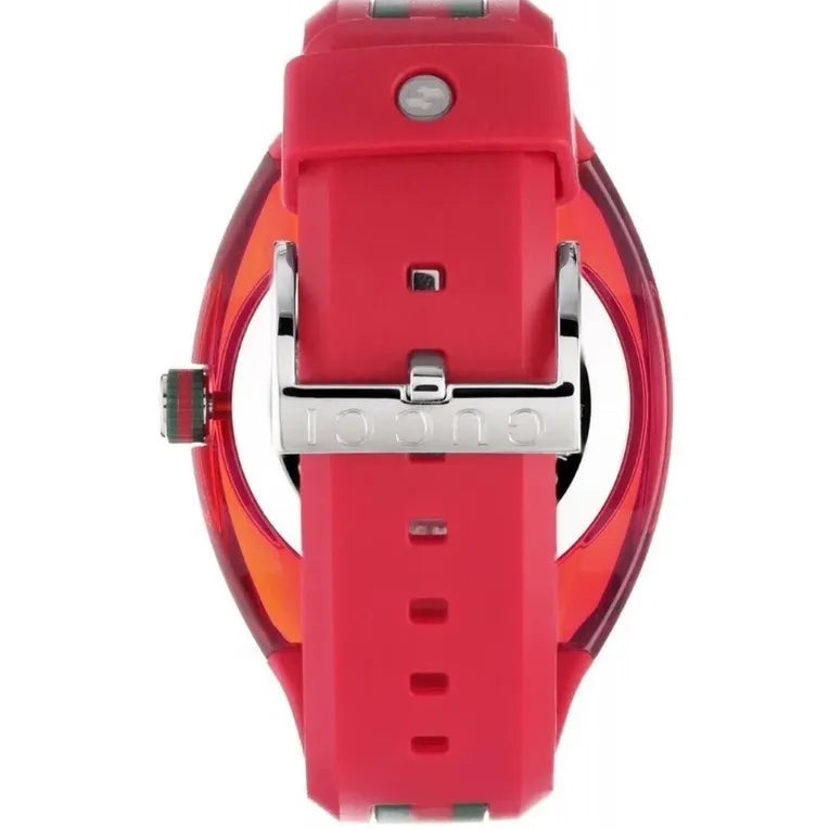  Shop Authentic Gucci Sync XXL Quartz Red Dial Red Rubber Strap Unisex Watch -  YA137103 - Luxxuri