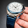  Shop Authentic Maserati Triconic Chronograph White Dial Blue Leather Strap Watch For Men - R8871639001 - Luxxuri