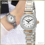 Coach Madison Crystals Silver Dial Two Tone Steel Strap Watch for Women - 14502404