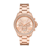  Shop Authentic Michael Kors Wren Chronograph Rose Gold Dial Rose Gold Steel Strap Watch for Women - MK7430 - Luxxuri