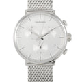  Shop Authentic Calvin Klein High Noon Silver Dial Silver Mesh Bracelet Watch for Men - K8M27126 - Luxxuri