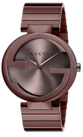  Shop Authentic Gucci Interlocking XL Brown Dial Brown Steel Strap Watch For Men - YA133211 - Luxxuri